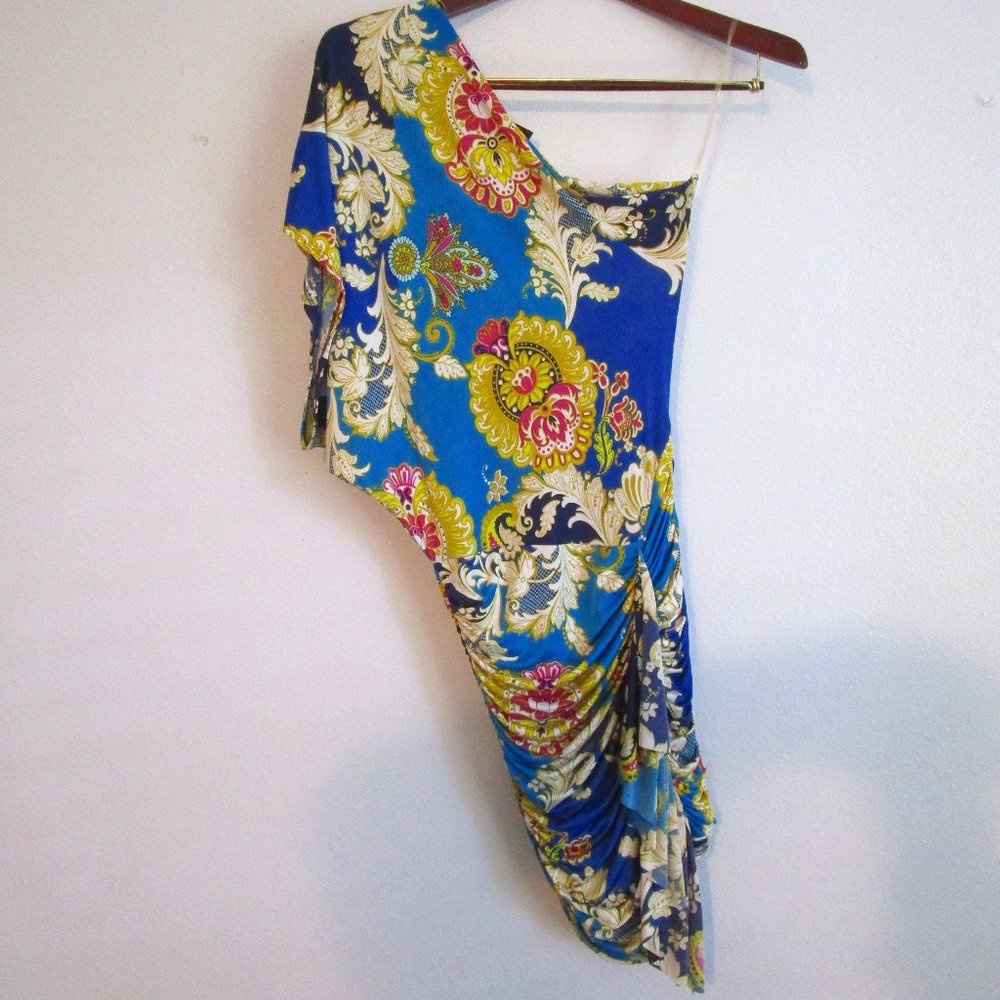 Multicolor One Shoulder Mini Dress